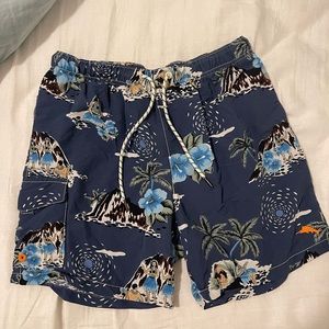 TOMMY BAHAMA Men's Hula Girl Print Lined Cargo Swim Trunks Size Medium